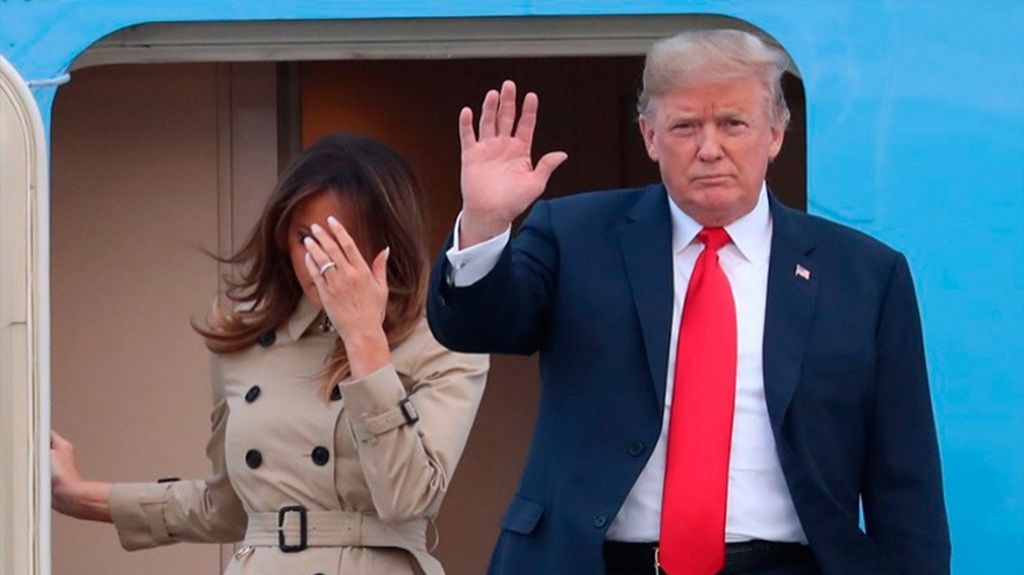  Video Donald Trump llega a Bruselas para cumbre de la OTAN 