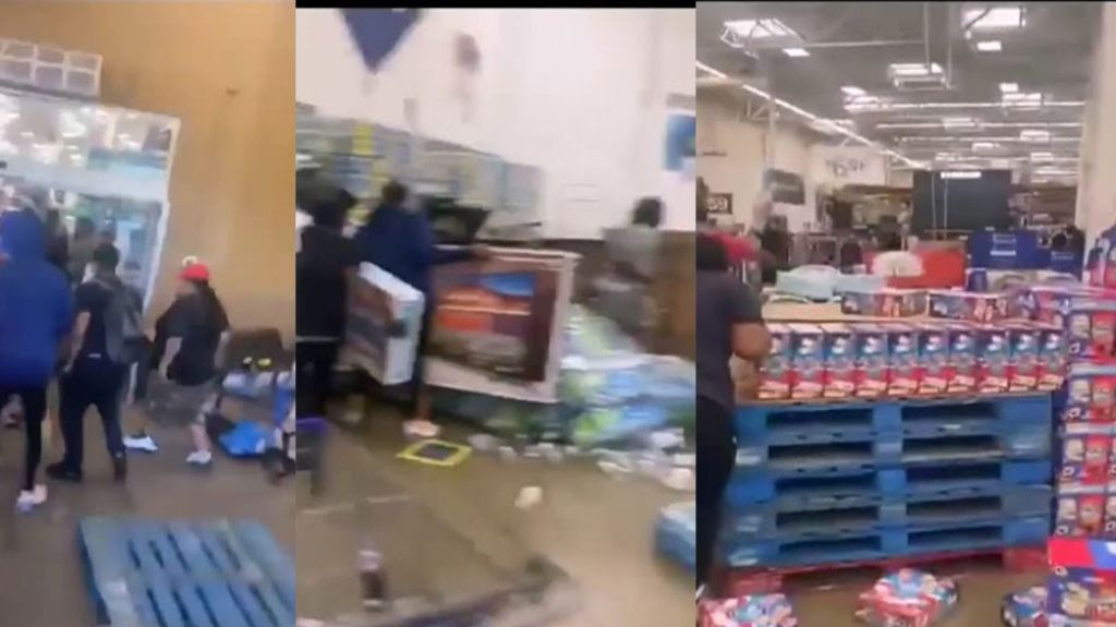 Video: V&aacute;ndalos entran a un Sams Club de Atlanta y lo deja vac&iacute;o 