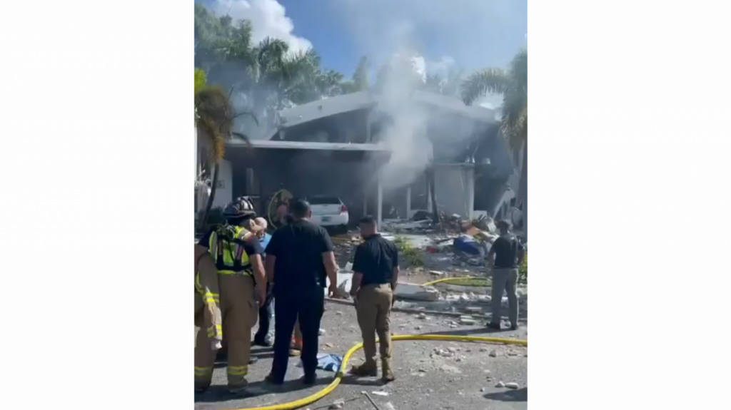  Video: Segundos luego de la explosi&oacute;n en residencia de Las Piedras 