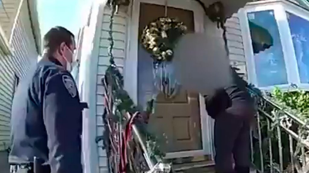  VIDEO: Un sospechoso de violencia dom&eacute;stica dispara contra dos polic&iacute;as en EE.UU. y termina muerto 