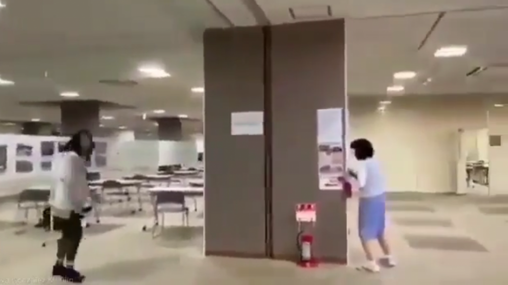  En video de c&aacute;maras de seguridad momento cuando ocurri&oacute; temblor de 7.0 en Jap&oacute;n. 