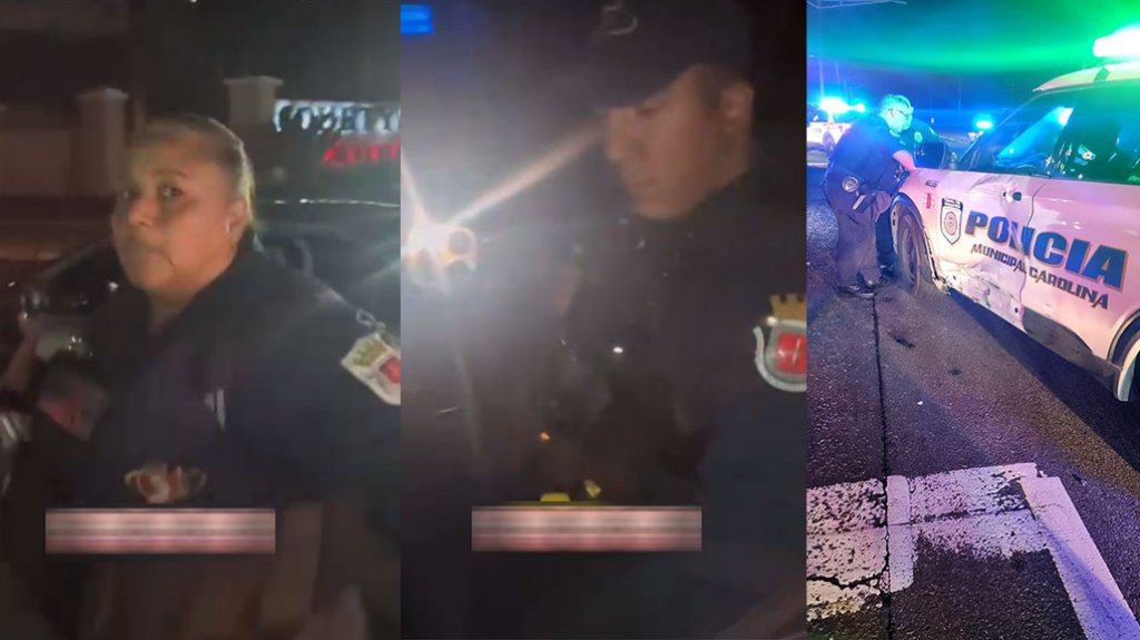  Video: &ldquo;T&iacute;teres&rdquo; en corrida de motora chocan patrulla en Carolina y luego acorralan a los polic&iacute;as 