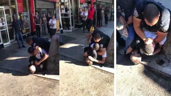 Video: Violento encuentro entre policÃ­as de New York y un sospechoso 