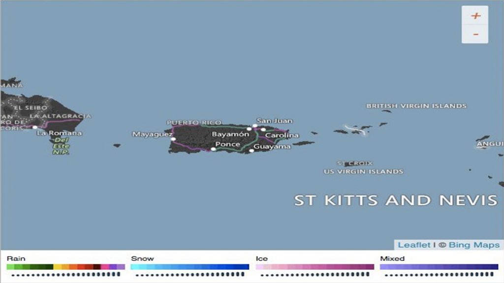  Resumen del estado del tiempo para Puerto Rico del viernes, 19 de enero de 2018. 