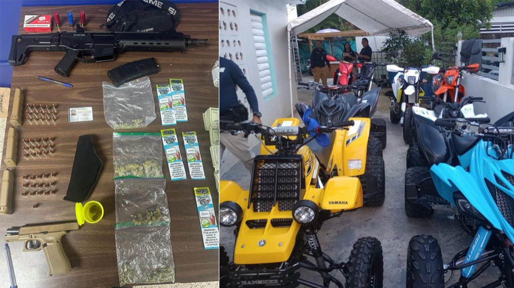  Confiscan armas, drogas y &ldquo;four tracks&rdquo; en operativos &aacute;rea norte 