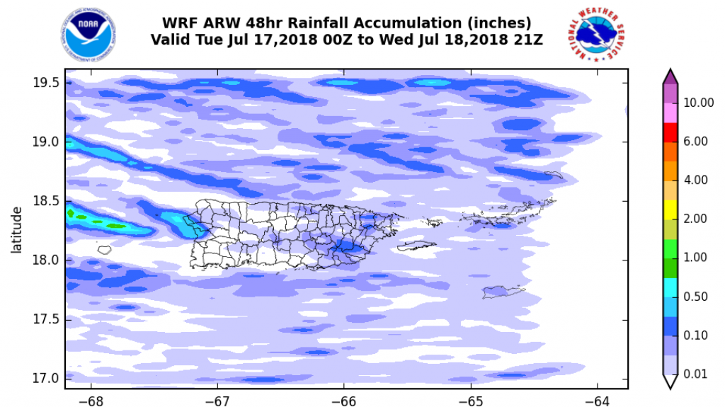  M&iacute;nima actividad de lluvia hasta el jueves 