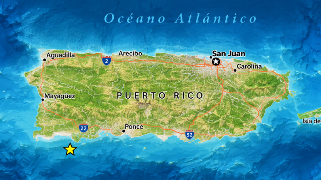  Sismo de magnitud 4.6 sacude el sur de Puerto Rico 