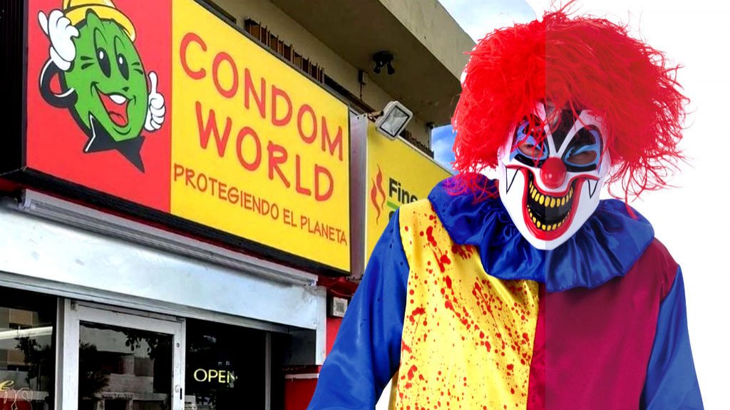  Entro a asaltar Condom World en Caguas vestido de payaso y se qued&oacute; atrapado en la tienda 