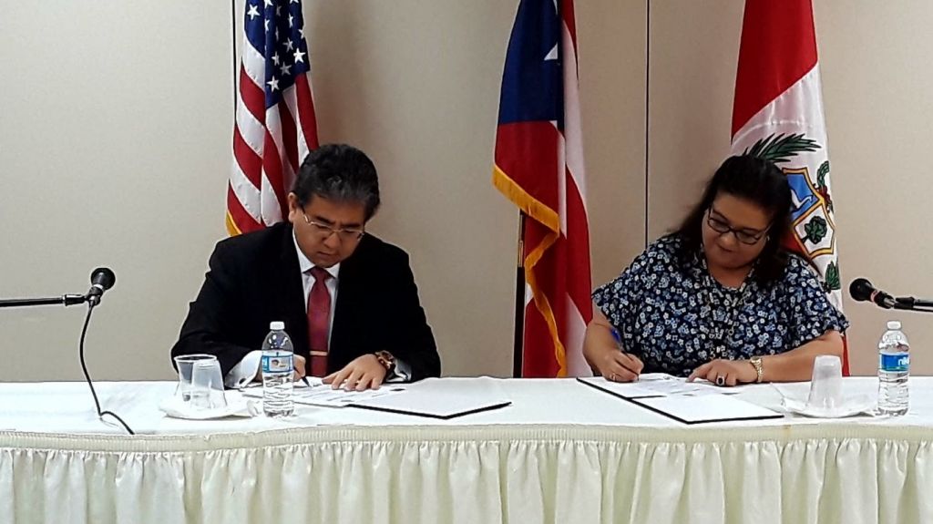  Contralor&iacute;a de Puerto Rico firma acuerdo de cooperaci&oacute;n con la Contralor&iacute;a de Per&uacute; 