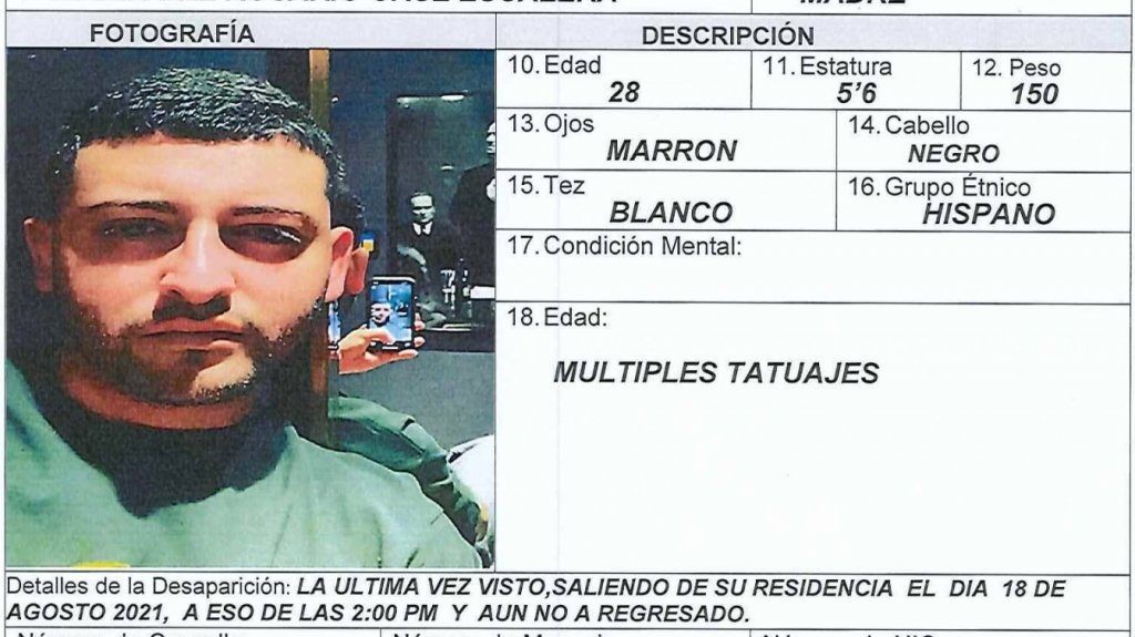  Polic&iacute;a busca a joven de 28 a&ntilde;os desaparecido en Cayey 