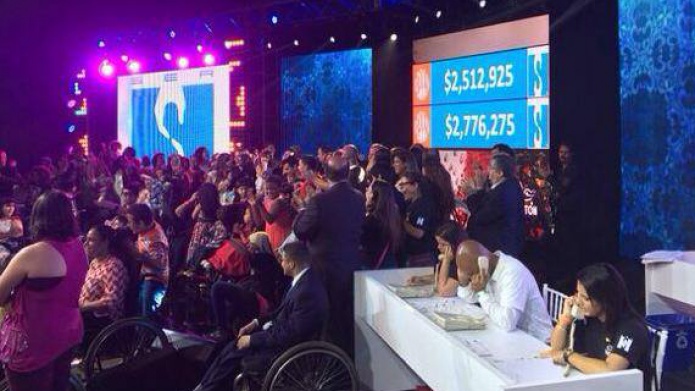 Teleton SER sobrepasÃ³ la meta con $2,776,275. 