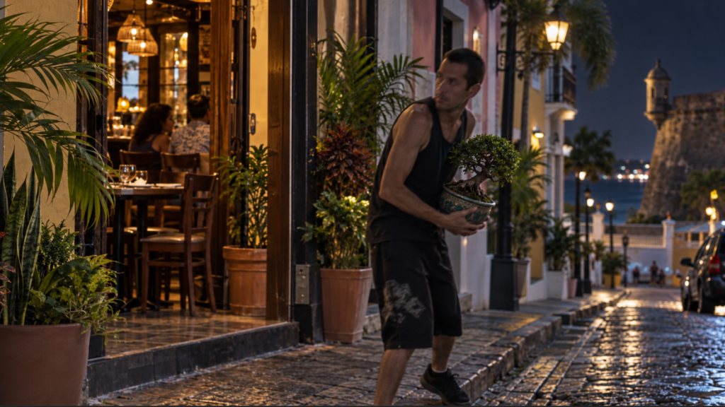 Video: Pillo Barato se roba un Bons&aacute;i de restaurante en San Juan 