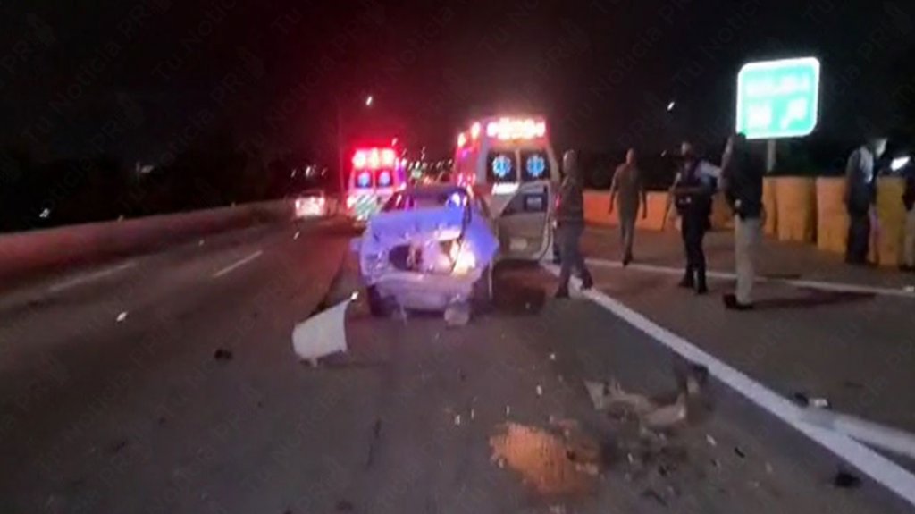  Video: Se registra accidente con una ambulancia en medio del expreso 22 