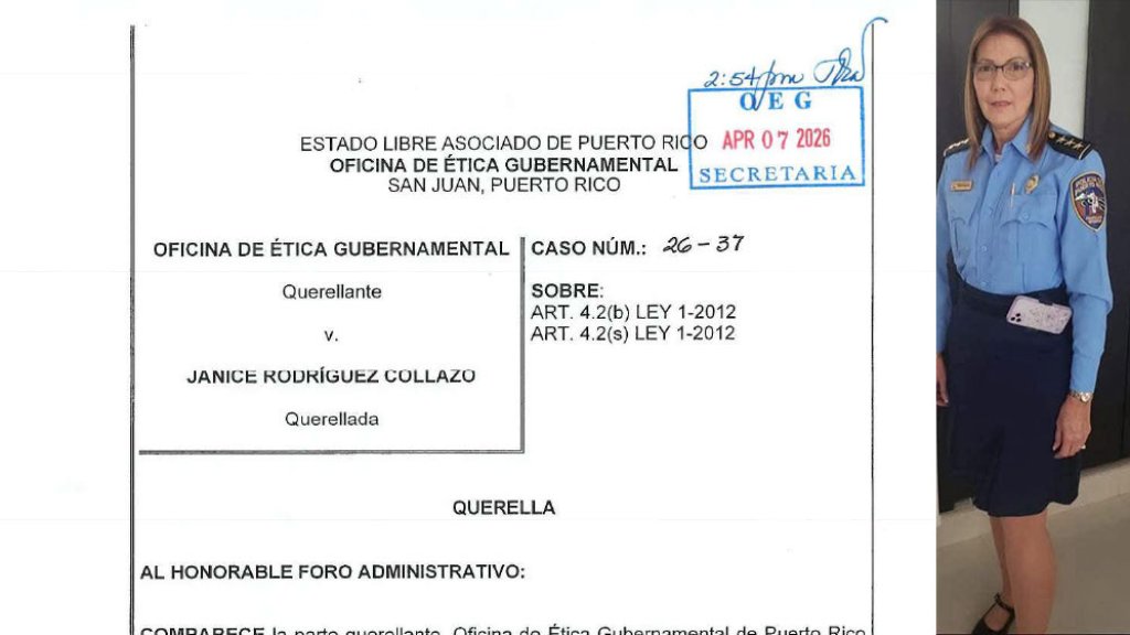  Radican Querella en &Eacute;tica contra la &ldquo;Do&ntilde;a&rdquo; con rangos pol&iacute;ticos en la polic&iacute;a de PR 