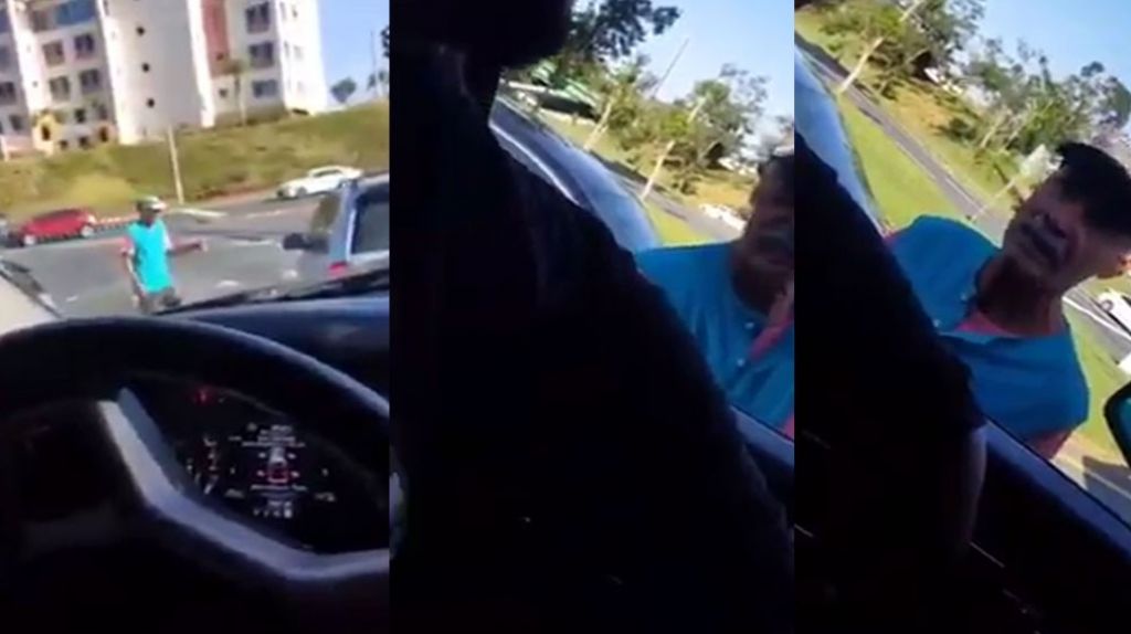  Video Conductor en San Juan le ofrece trabajo a uno que pide dinero en las luces y vea lo que dijo 