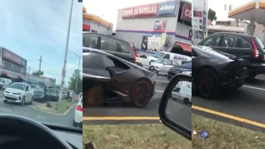  Video Viral: Conductor en la Pi&ntilde;ero narra un accidente de una vitara con unLamborghini 