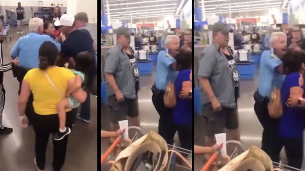  Video: Trifulca entre gringos y latinos en una tienda Walmart 