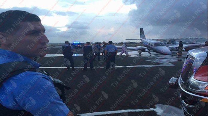 Emergencia en aeropuerto de isla Grande, otra avioneta aterriza con la "Nariz" 