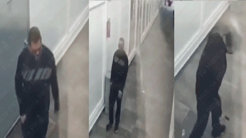 Video del momento en que hombre apu&ntilde;ala guardia de seguridad en Condado y recibe un tiro 