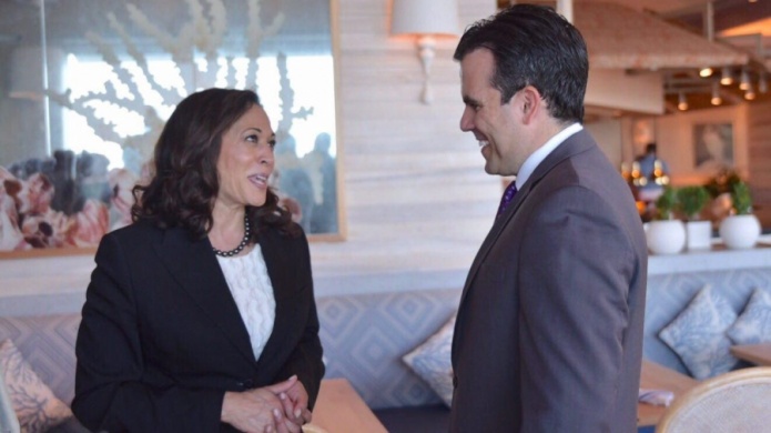 Canaliza esfuerzos el gobernador en reuniÃ³n con senadora demÃ³crata Harris