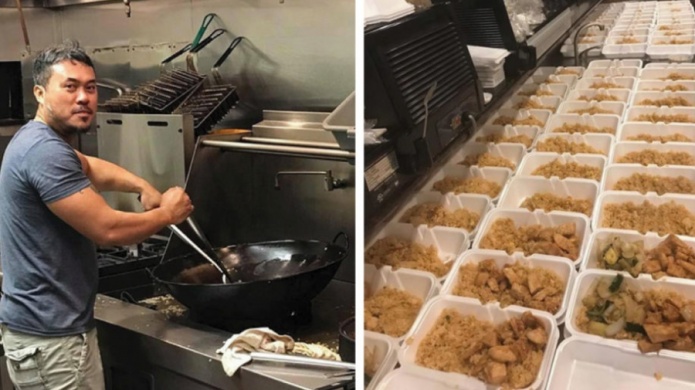 Este restaurante cocinó 1000 platillos para las víctimas del huracán pero a nadie le importó