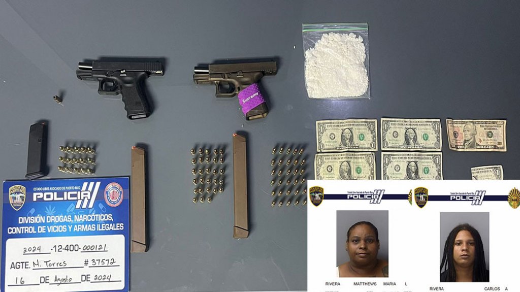  Arrestados con drogas y un arma en Fajardo 