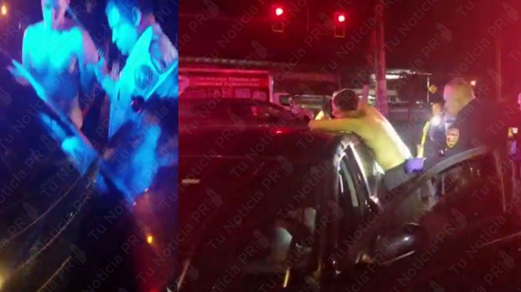  Video: Momento en que arrestan a conductor &ldquo;Borracho" que provoco accidente en la numero uno esta noche 