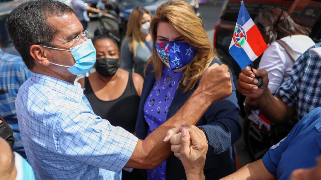  Jenniffer Gonz&aacute;lez, Pedro Pierluisi y Miguel Romero se comprometen con la comunidad dominicana 