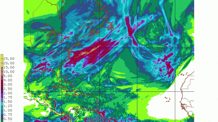 Lluvias ligeras durante la primera semana del 2017