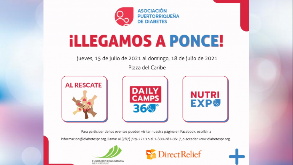 Asociaci&oacute;n Puertorrique&ntilde;a de Diabetes ofrecer&aacute; orientaci&oacute;n durante evento de cuatro d&iacute;as en centro comercial de Ponce 