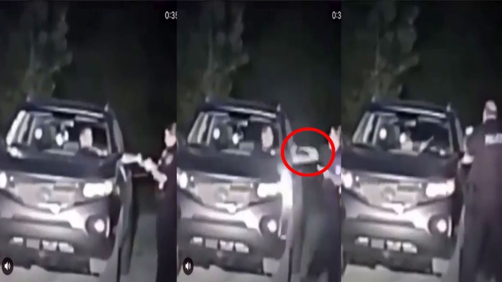  Video: Mujer polic&iacute;a se salva de la muerte, evita que un conductor le dispare 