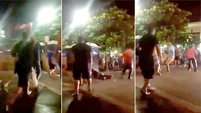 Video: Agreden a hombre anoche en las "Sanse 2016"