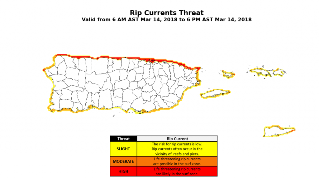  Alto riesgo de corrientes para las playas del Atl&aacute;ntico e islas municipio 