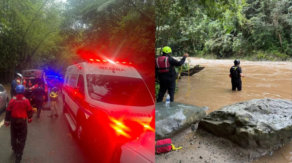  Rescatan a dos turistas en r&iacute;o de Luquillo tras quedar en peligro 