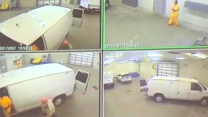 Video: Un reo se libra de las esposas, mata a un guardia y se escapa de la cÃ¡rcel en Iowa