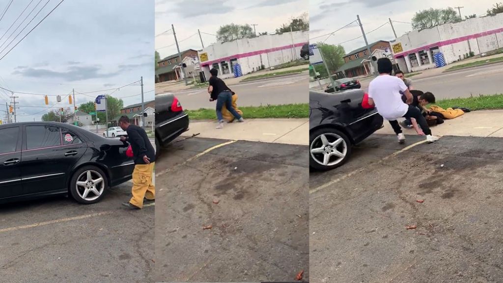  Video: &ldquo;Lo mang&oacute; guay&aacute;ndole&rdquo; el carro y le dio tremenda paliza 