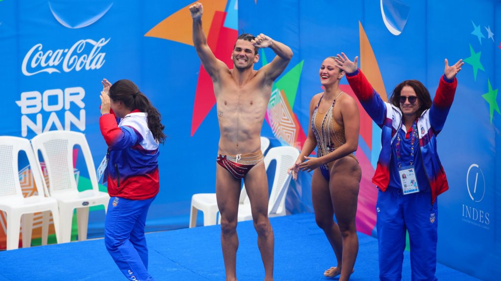  Bronce para Javier Ruisánchez y Nicolle Torrens en natación artística 