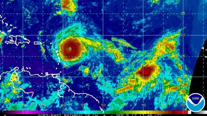Irma sigue intensificÃ¡ndose, ahora con vientos de 180 mph.