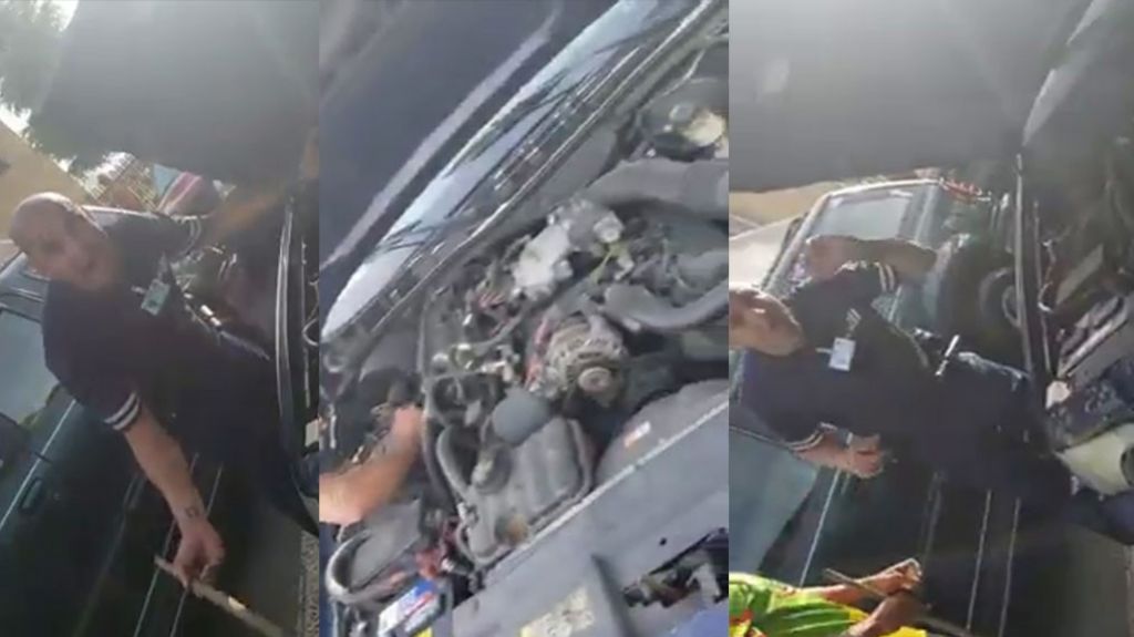  Video: “Nos dan computadoras, pero las patrullas están jodias” molesto policía estatal que se quedó a pie 