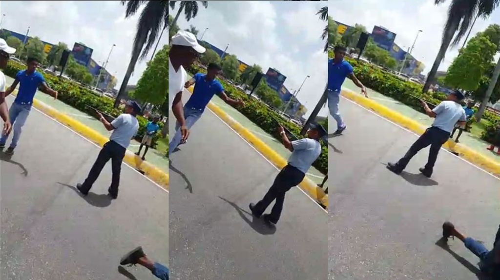  Viral video de polic&iacute;a dominicano que mato a un hombre de un escopetazo en la cara 