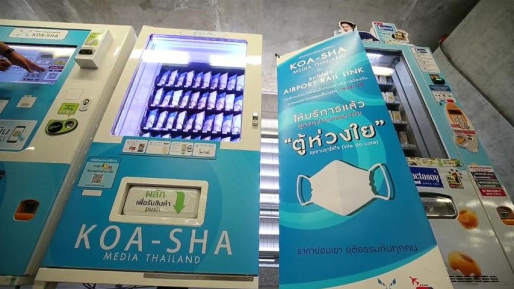  Tailandia instala m&aacute;quinas expendedoras con mascarillas de tela por COVID-19 