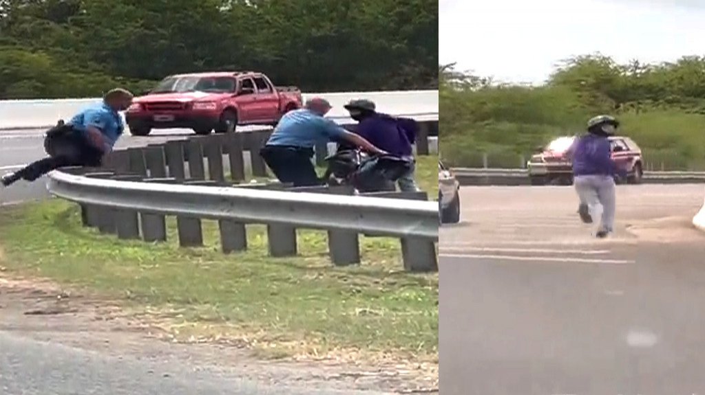  Video: Arrestan a &ldquo;Chamaquito&rdquo; de 13 a&ntilde;os que huyo de la polic&iacute;a dejando la motora que conduc&iacute;a 