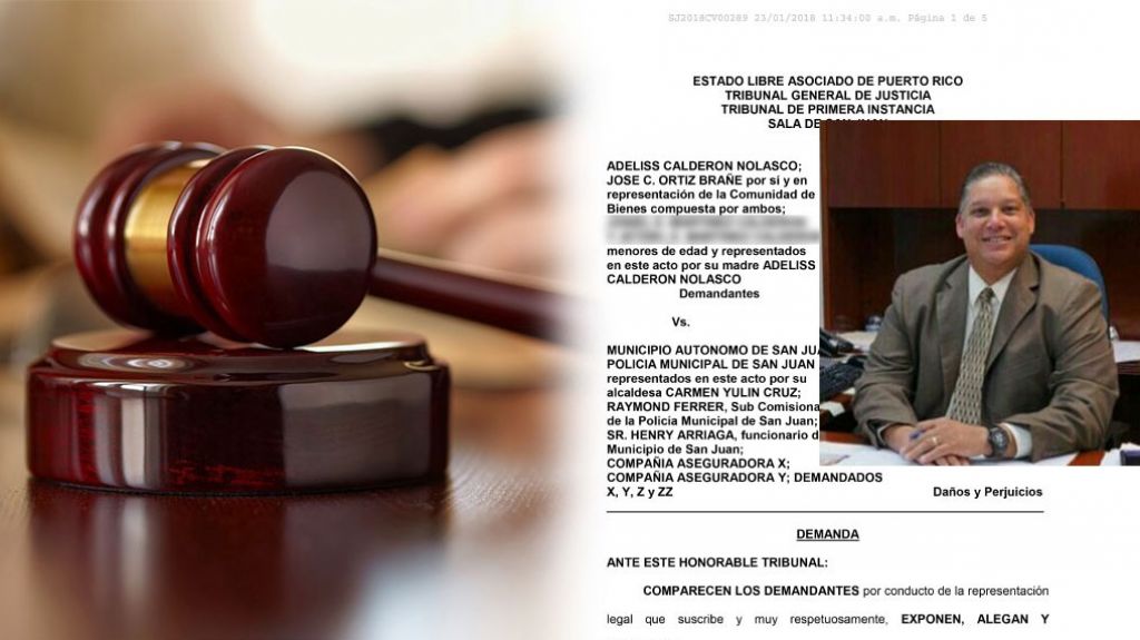  Demandan sub comisionado de la polic&iacute;a municipal de San Juan por arresto ilegal a mujer polic&iacute;a en las &ldquo;Sanse&rdquo; 