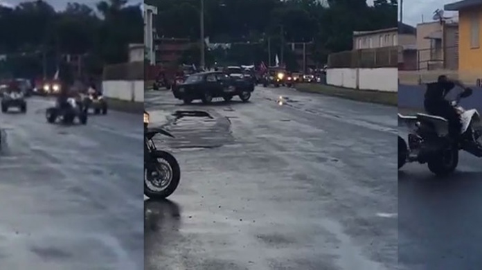 Nuevo video muestra el Desorden de "Four Tracks" durante caravana de alcalde de Juncos 