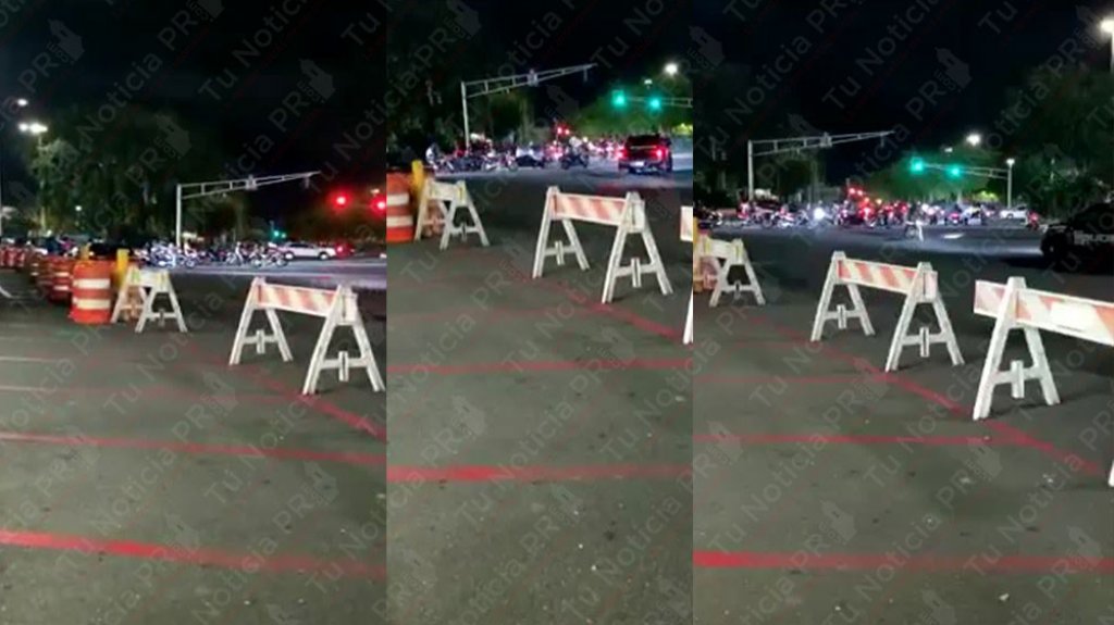  En video: Se registra &ldquo;Mega corrida &ldquo;de motoras esta noche en Hato Rey 