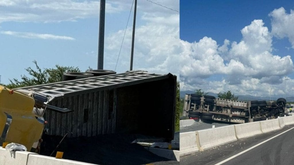  Camión volcado obliga al cierre del Expreso 52 en dirección de Ponce a Juana Díaz 