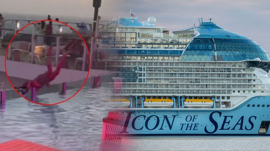  Video:Muere hombre al caer al mar desde el crucero más grande de Royal Caribbean “Icon of the Seas“ 