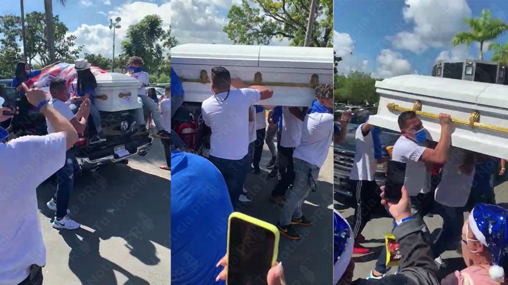  Video: Llegan al coliseo con una &ldquo;caravana F&uacute;nebre&rdquo; para Manuel Natal 