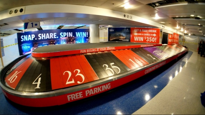 Llega al aeropuerto la ruleta mÃ¡s grande del Caribe para promover a la isla como destino de juego