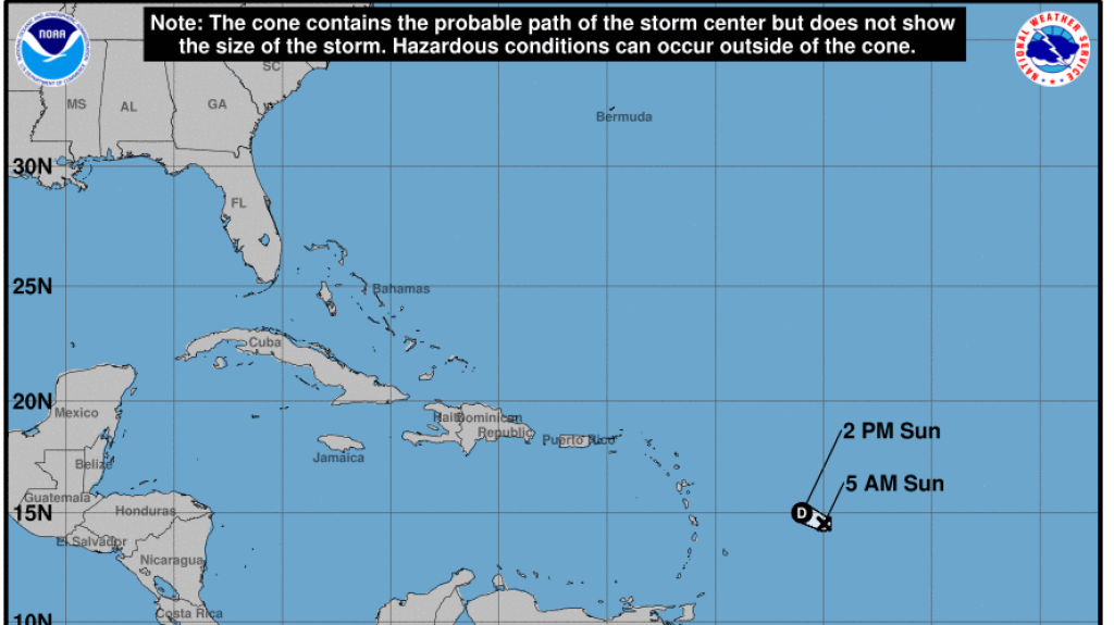 Depresi&oacute;n tropical est&aacute; pr&oacute;xima a degradarse, pasar&aacute; el martes como onda tropical 